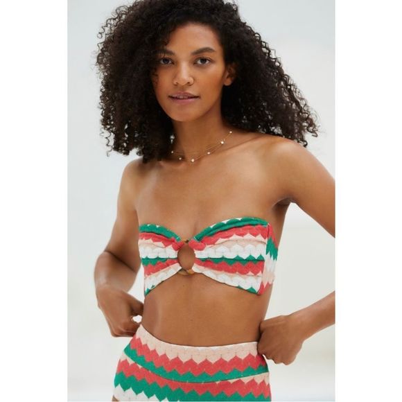 Anthropologie Montce Gelato High-Rise Ruched Bikini Bottoms Size Small or Large - Picture 4 of 10